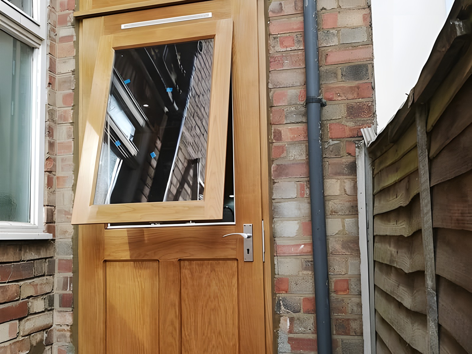 Oak external door — bespoke joinery project in London