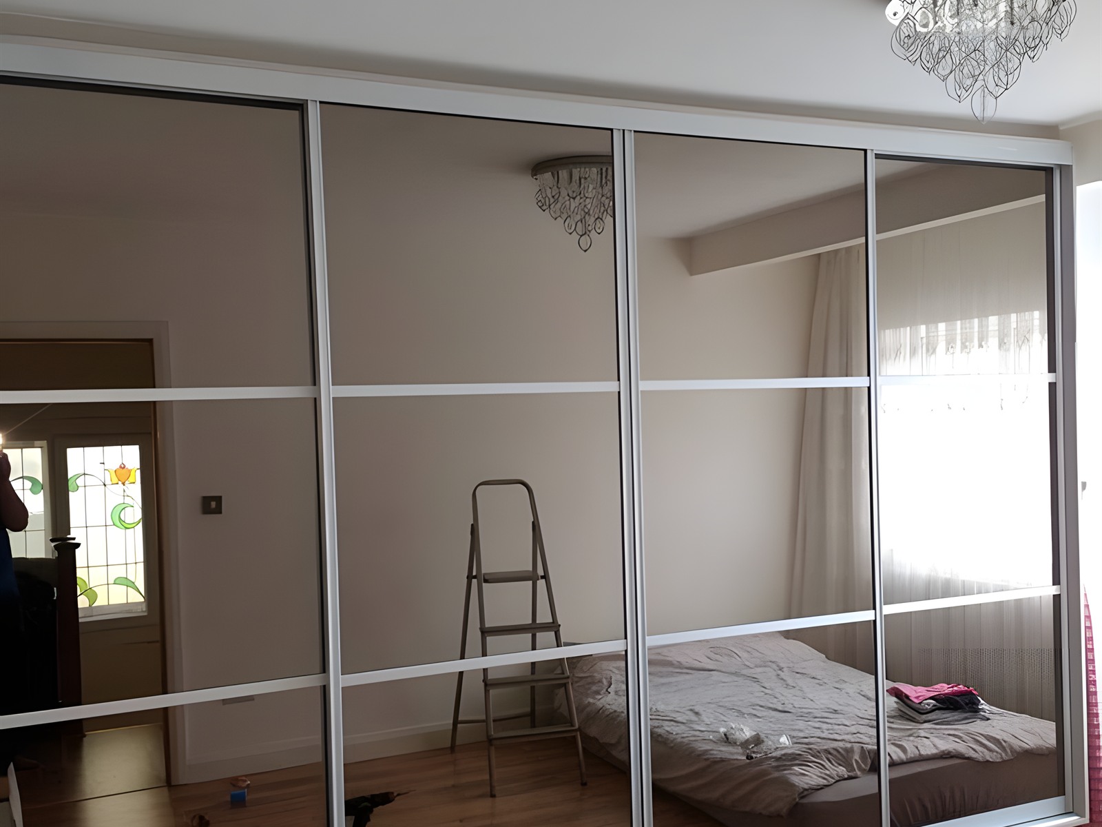 Fitted mirrored wardrobes — bespoke joinery project in London